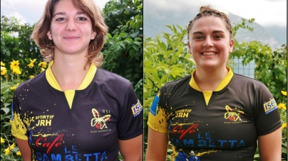 Cécilia Zublena  et Mélissa Bettoni (RSI) en équipe d’Italie